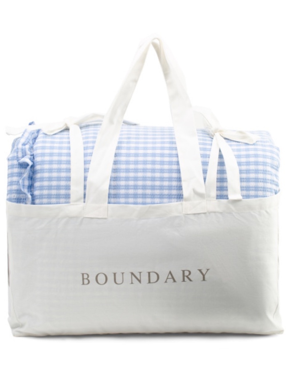Boundary 3 Piece Comforter Set-Blue Check